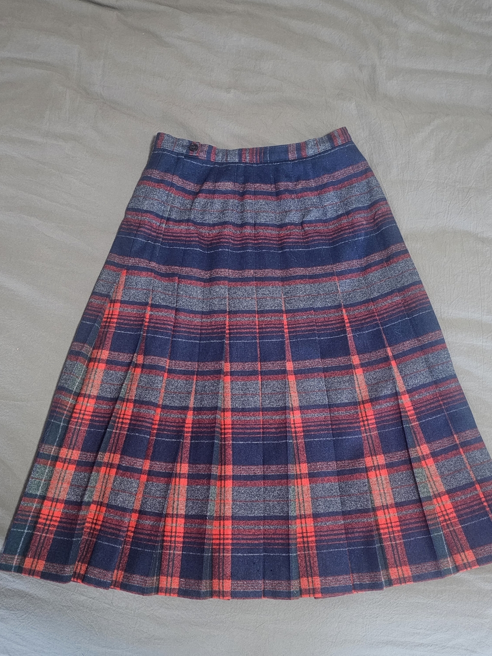 Pendleton Vintage Pleated Tartan Plaid Skirt, Women's Small